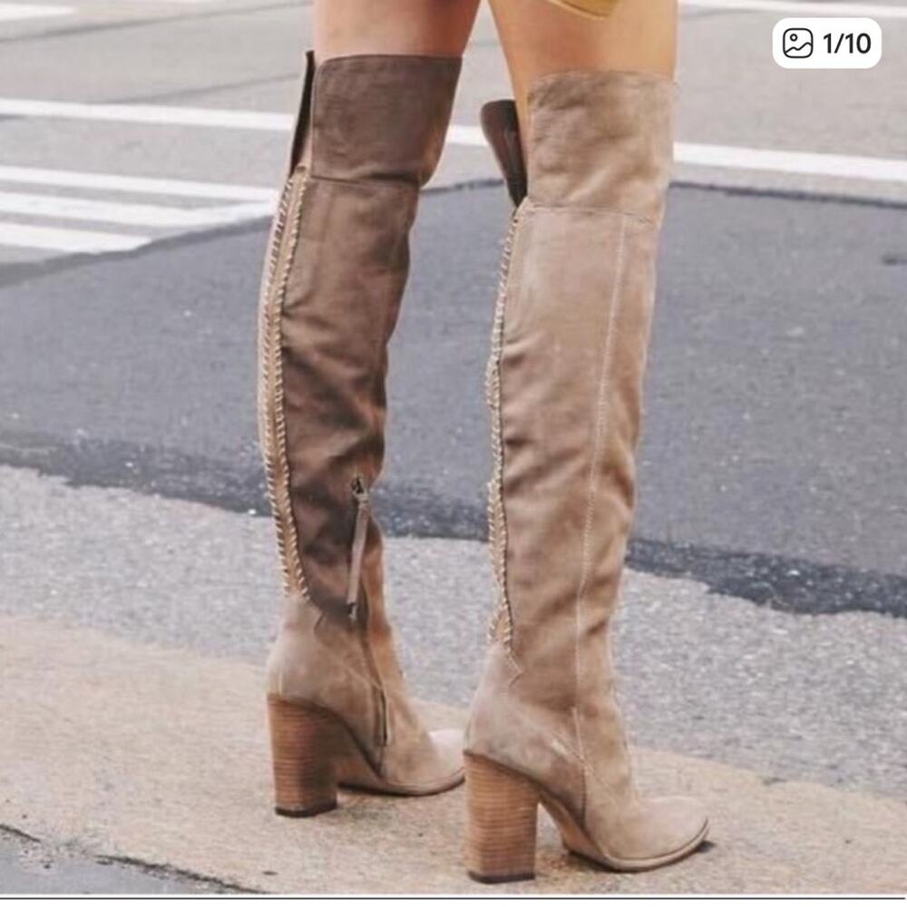 Dolce Vita Suede Western Over the Knee Boots size 7.5